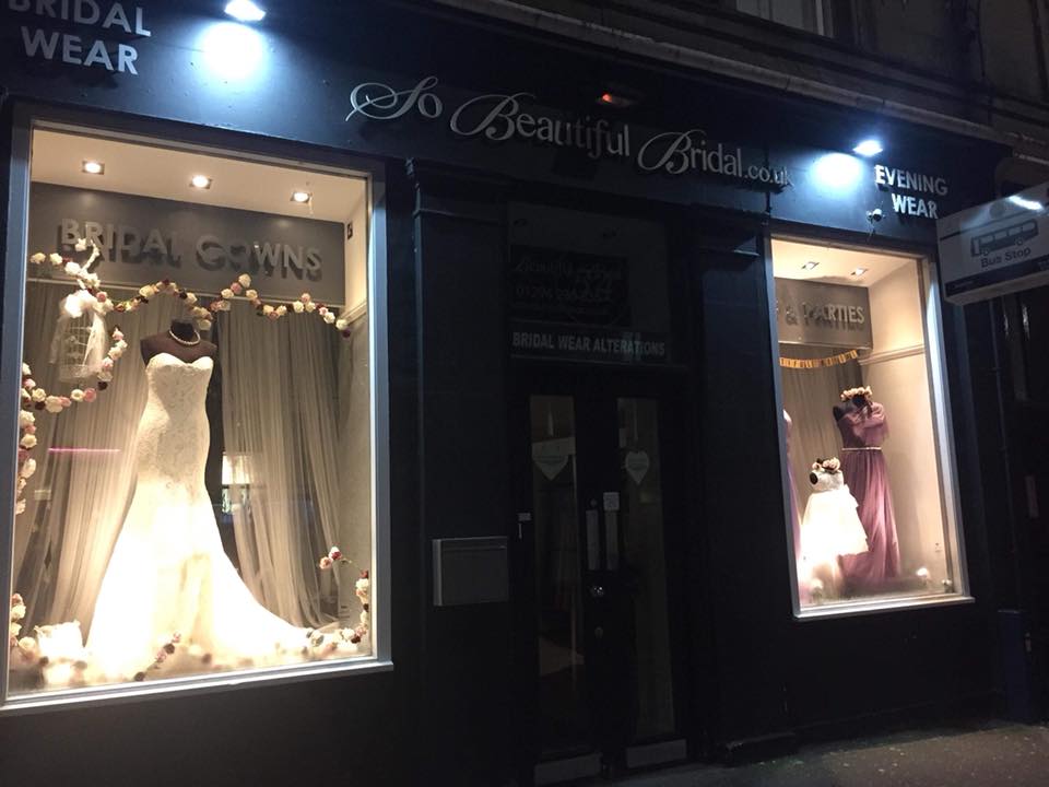 Beautiful best sale bridal shop